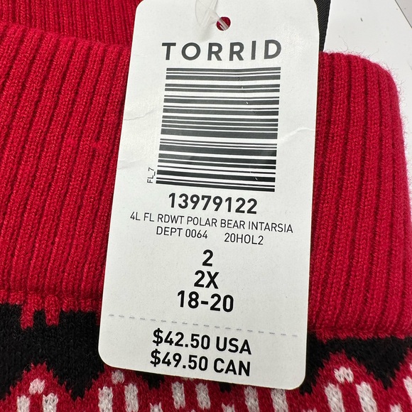 NWT Torrid Full Length Signature Waist Sweater Polar Bear Legging Size 2 (2X) - Picture 10 of 13
